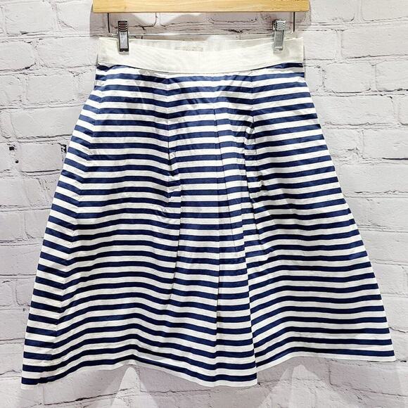 LOFT black and white stripped midi skirt - Picture 4 of 14